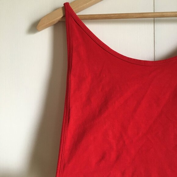 Aritzia TNA Red Cozumel Cotton Open Back Thong Bodysuit - Picture 4 of 11